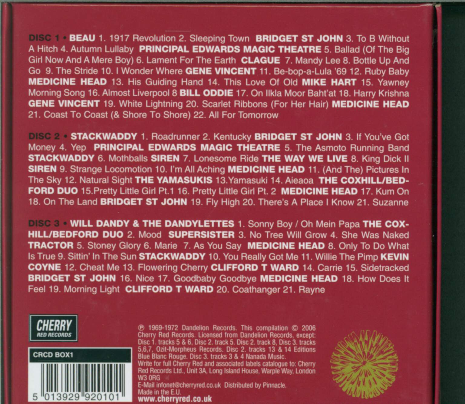 Various: Life Too, Has Surface Noise: The Complete Dandelion Records Singles Collection 1969-1972, 3×CD