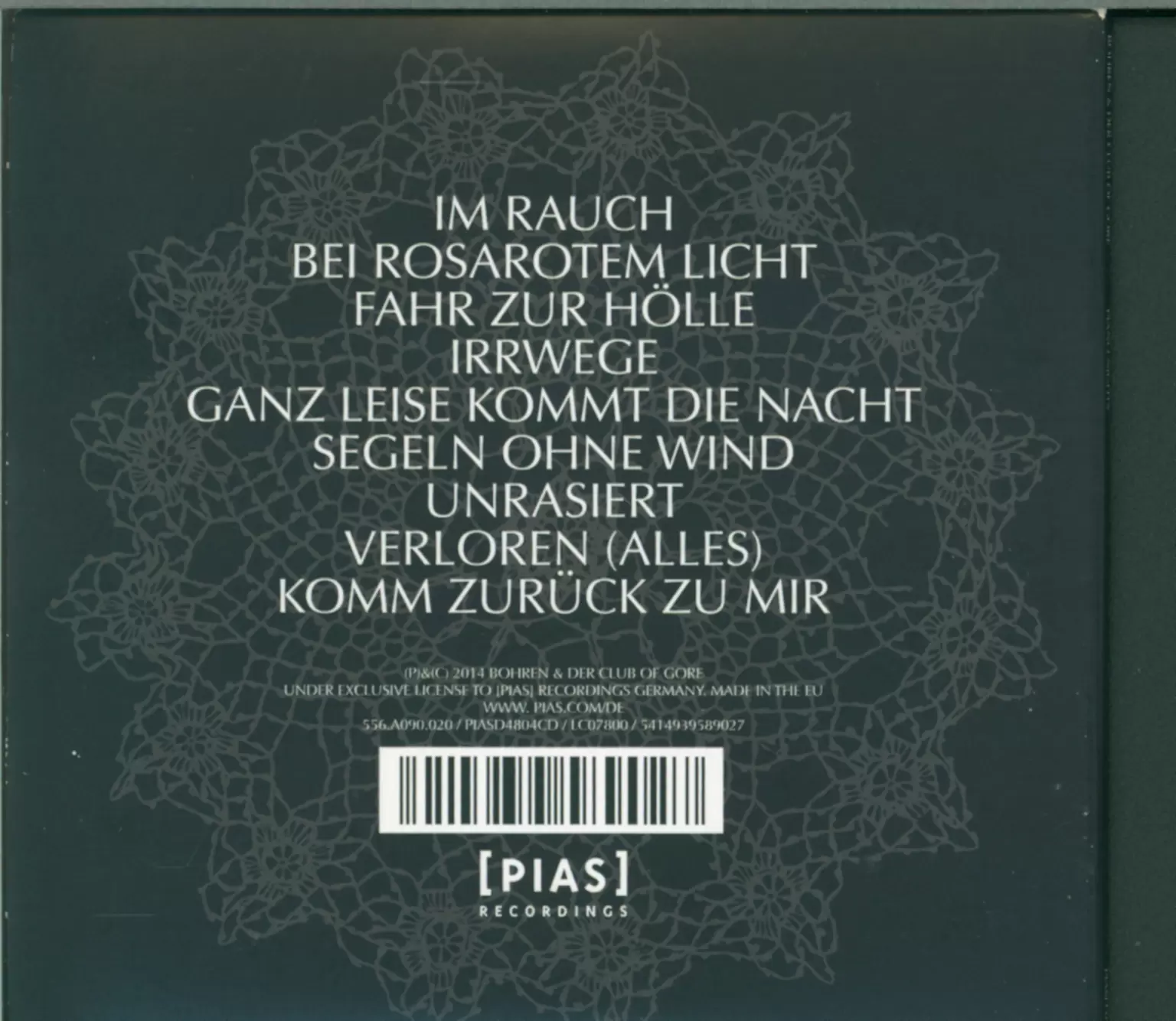 Bohren & Der Club Of Gore: Piano Nights, 1×CD