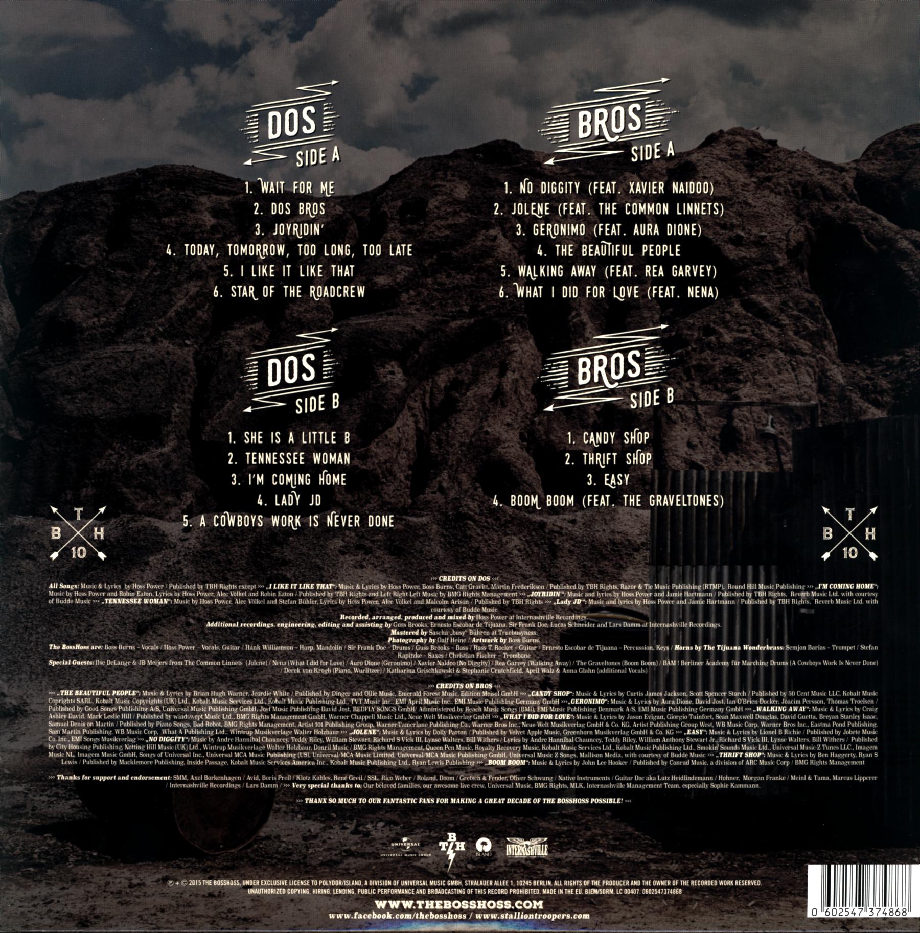 The Bosshoss: Dos Bros, 2×LP (Vinyl)