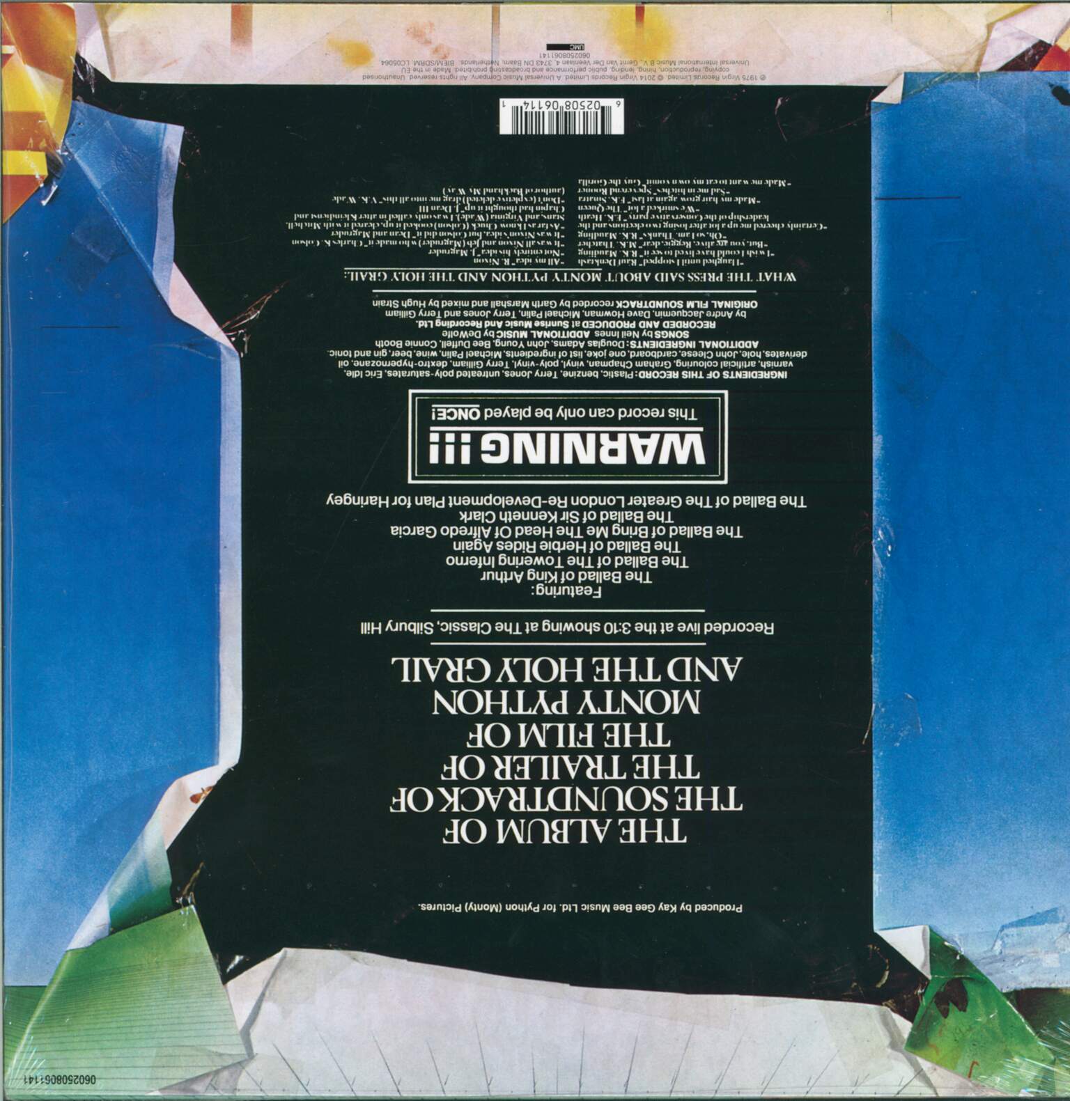 Monty Python: The Album Of The Soundtrack Of The Trailer Of The Film Of Monty Python And The Holy Grail (Executive Version), 1×LP (Vinyl)