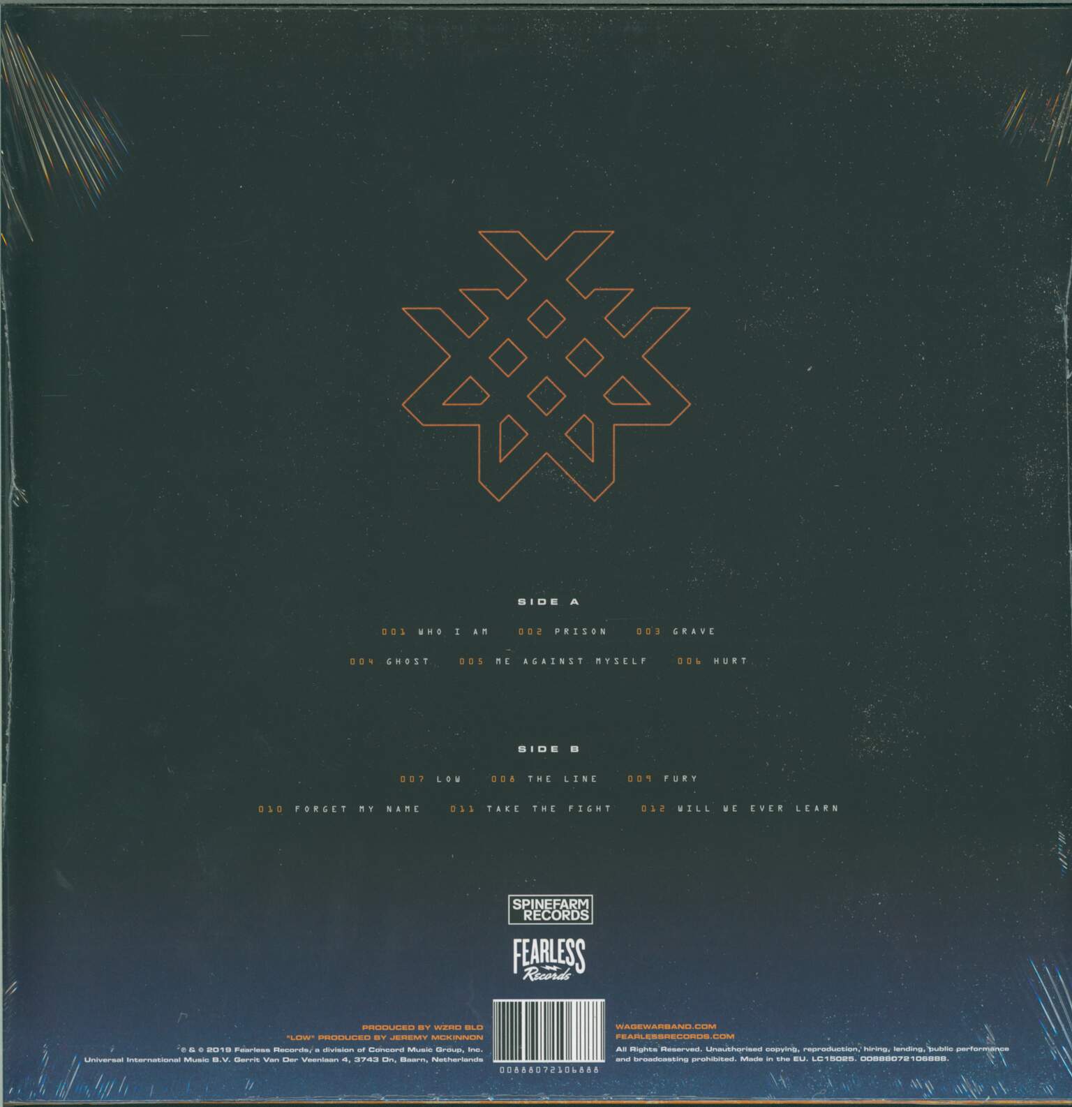 Wage War: Pressure, 1×LP (Vinyl)