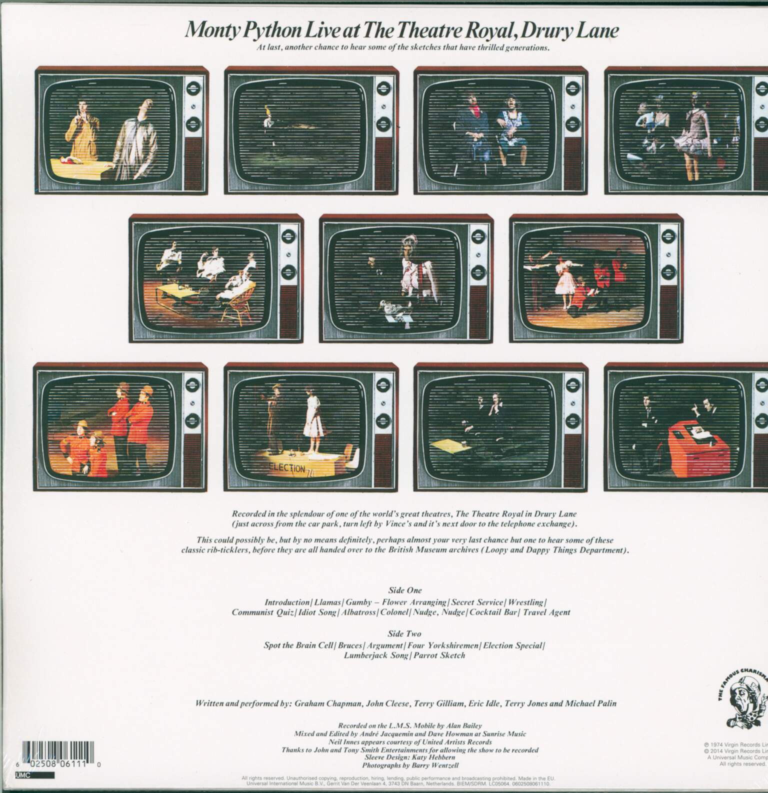 Monty Python: Monty Python Live At Drury Lane, 1×LP (Vinyl)