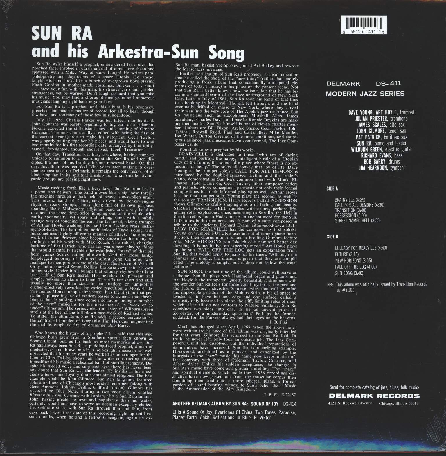The Sun Ra Arkestra: Sun Song, 1×LP (Vinyl)