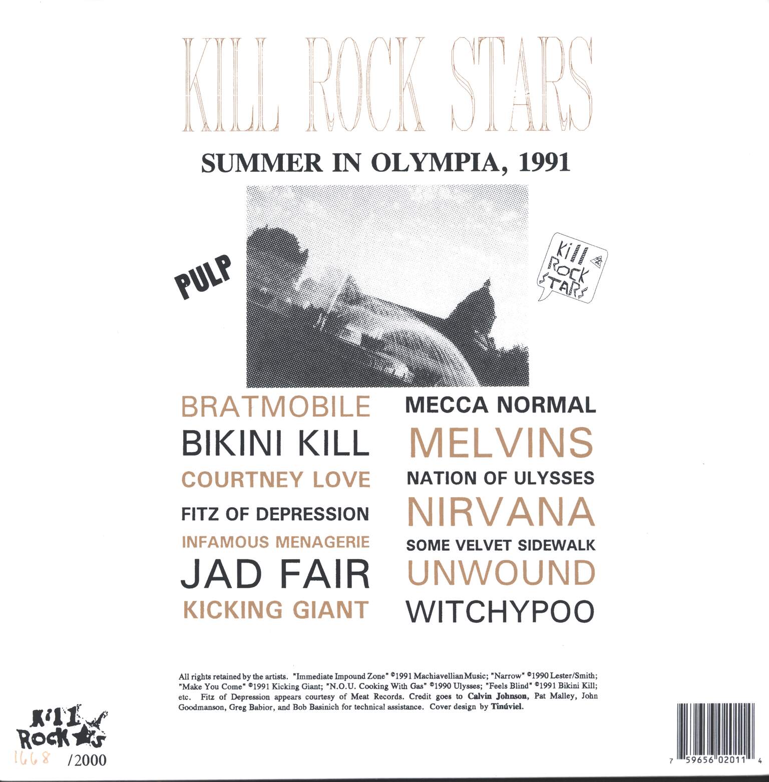 Various: Kill Rock Stars, 1×LP (Vinyl)