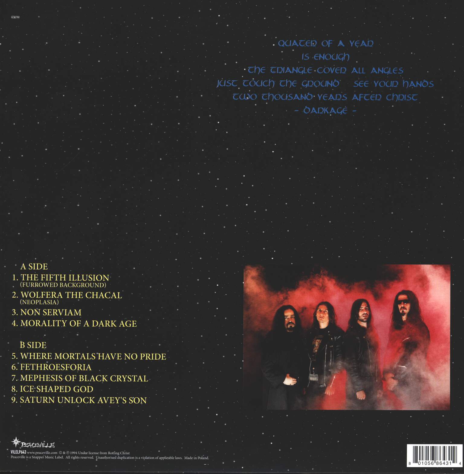 Rotting Christ: Non Serviam, 1×LP (Vinyl)