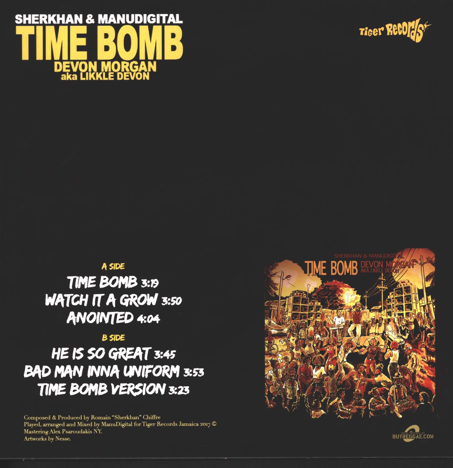 Sherkhan: Time Bomb, 1×12" Maxi Single (Vinyl)