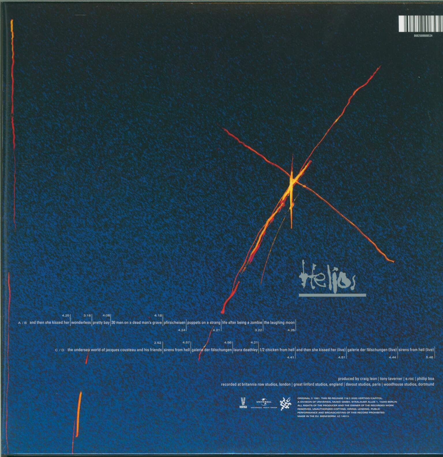 Phillip Boa & The Voodooclub: Helios, 2×LP (Vinyl)
