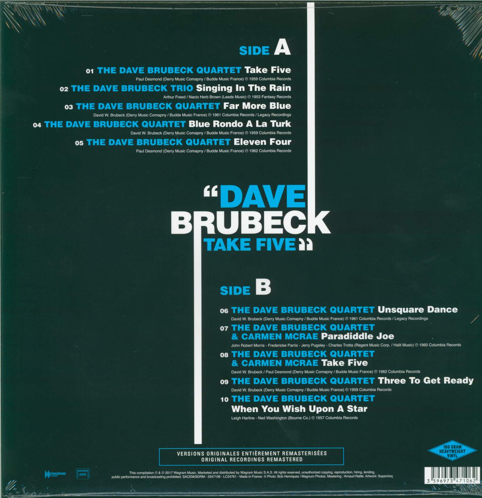 Dave Brubeck: Take Five, 1×LP (Vinyl)