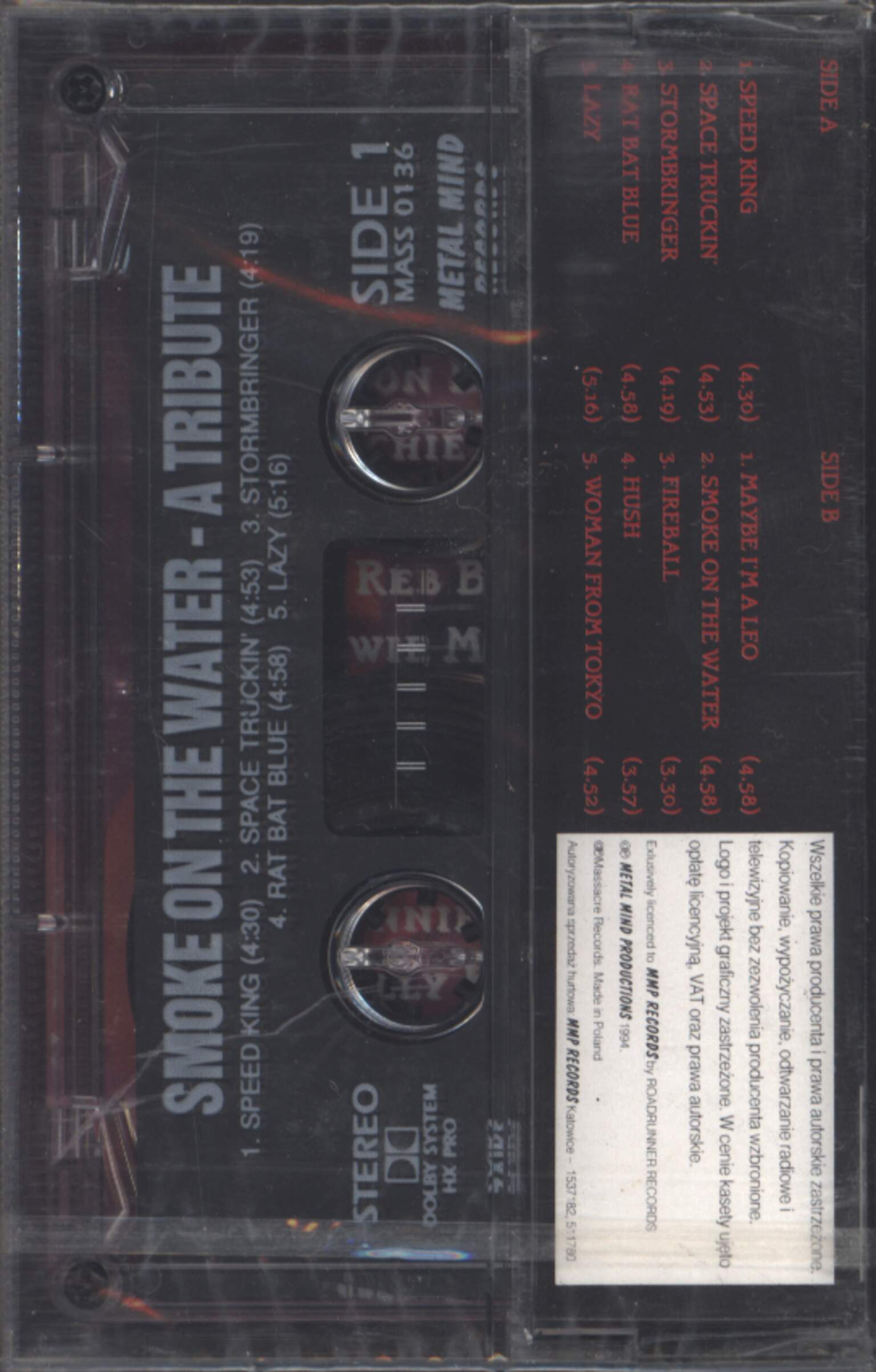 Various: Smoke On The Water: A Tribute, 1×Tape