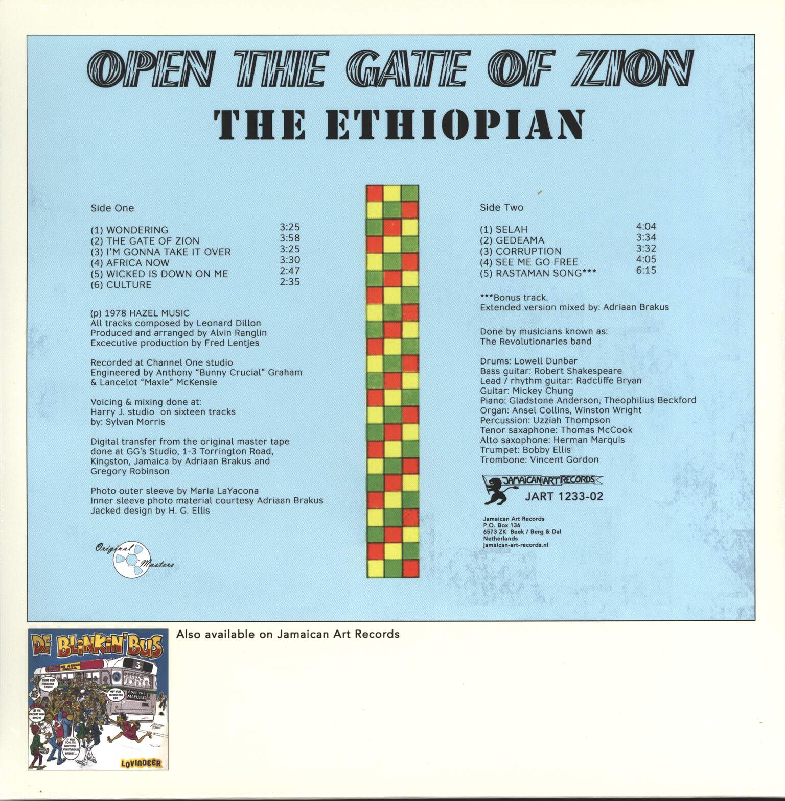 The Ethiopian: Open The Gate Of Zion, 1×LP (Vinyl)