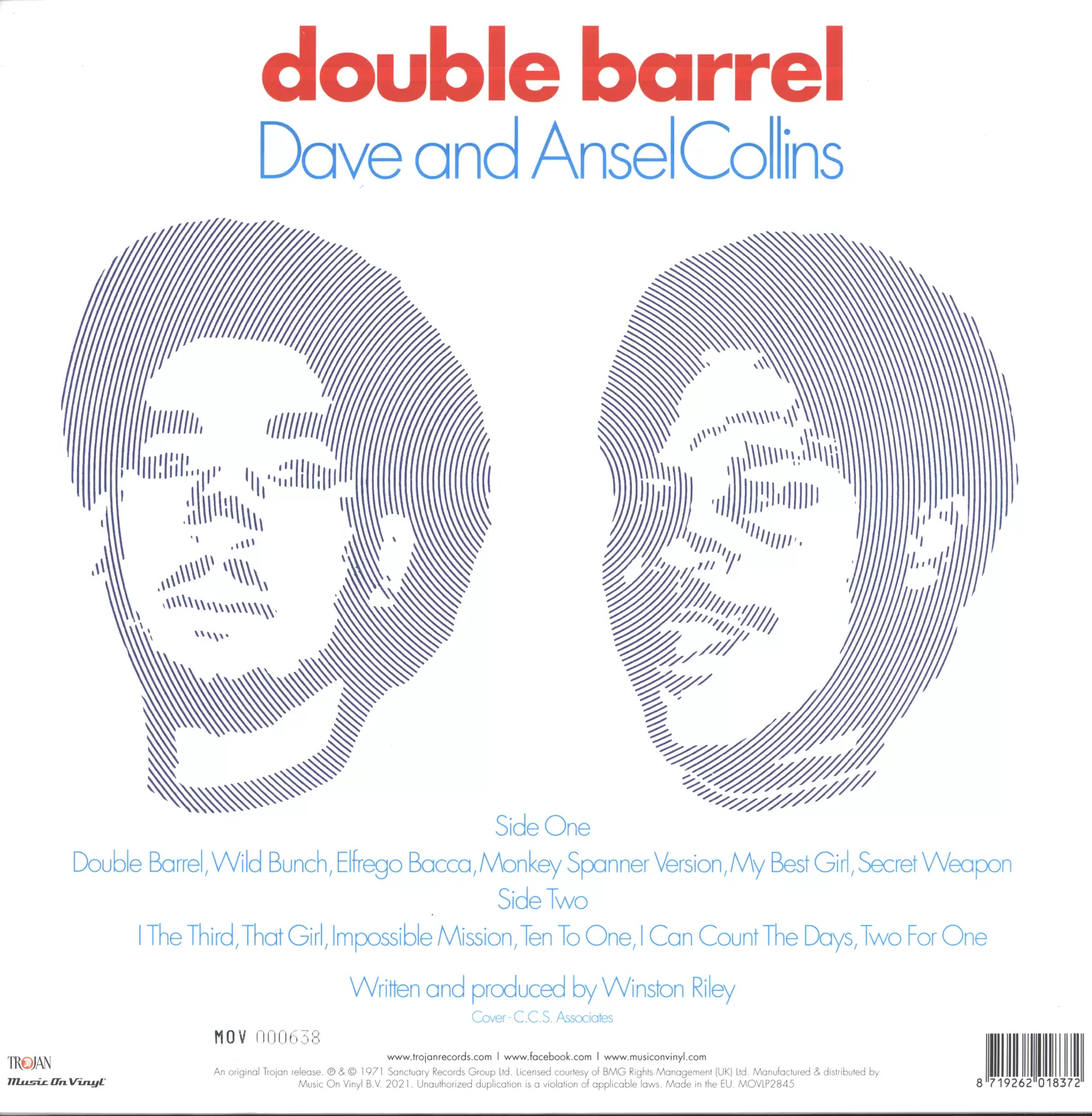 Dave & Ansel Collins: Double Barrel, 1×LP (Vinyl)