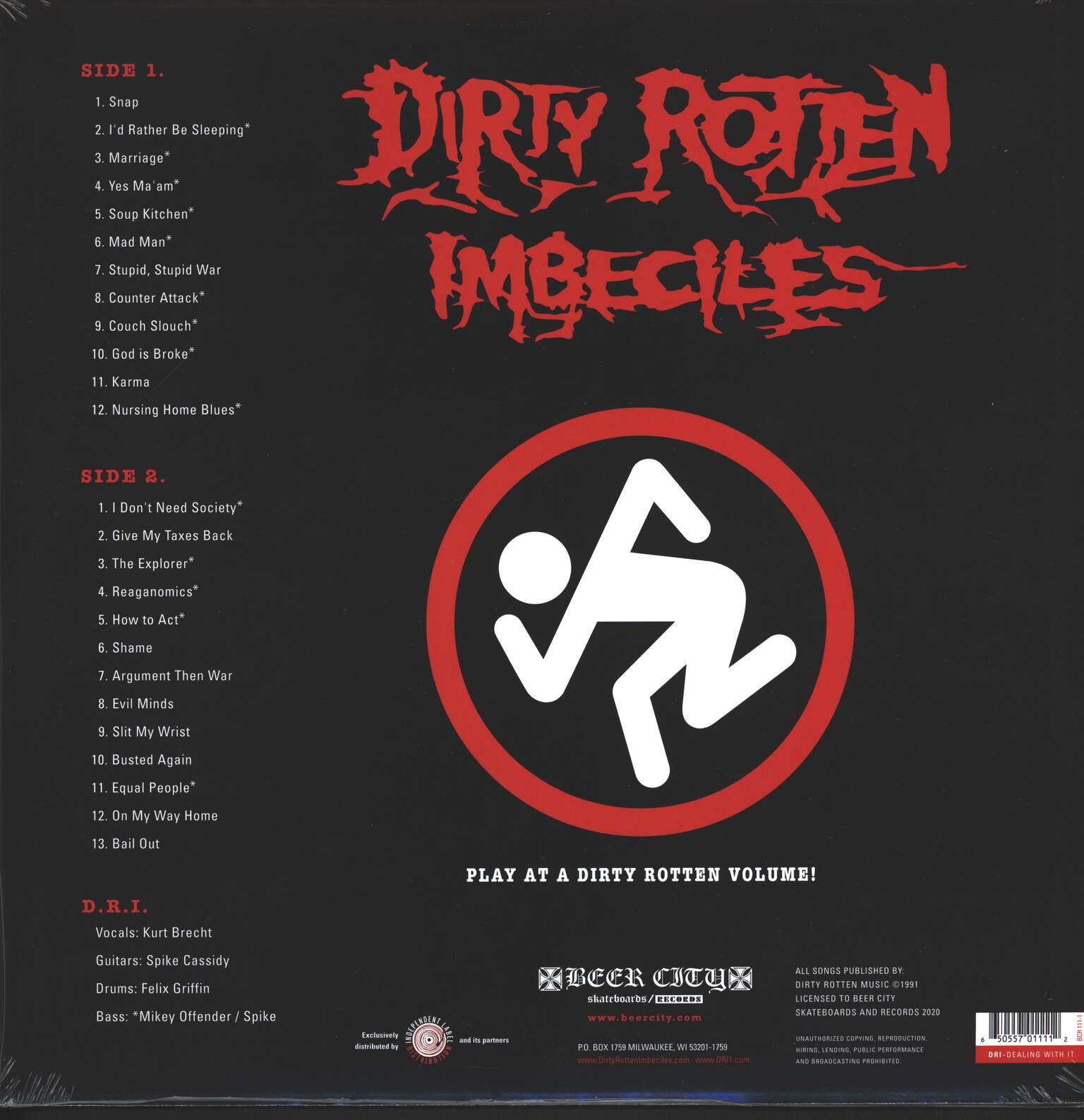 Dirty Rotten Imbeciles: Dealing With It!, 1×LP (Vinyl)