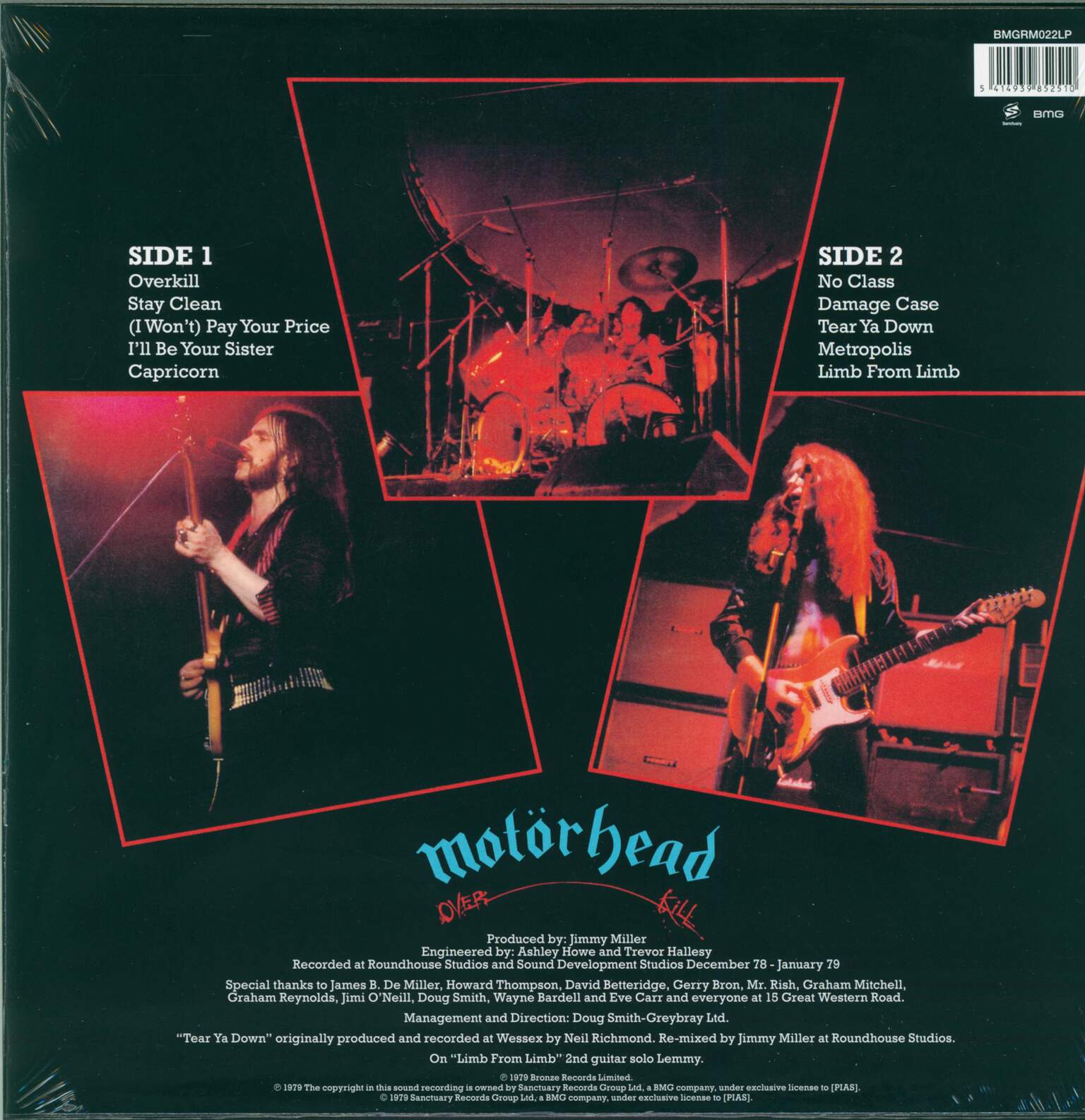 Motörhead: Overkill, 1×LP (Vinyl)
