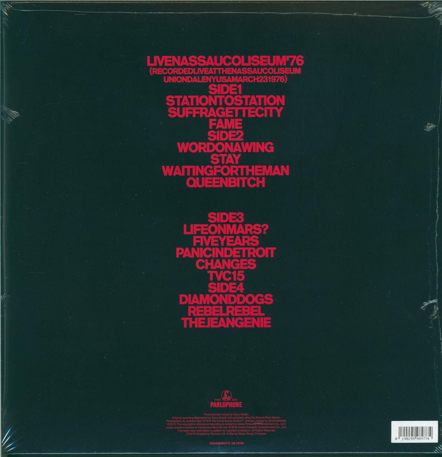 David Bowie: Live Nassau Coliseum '76, 2×LP (Vinyl)