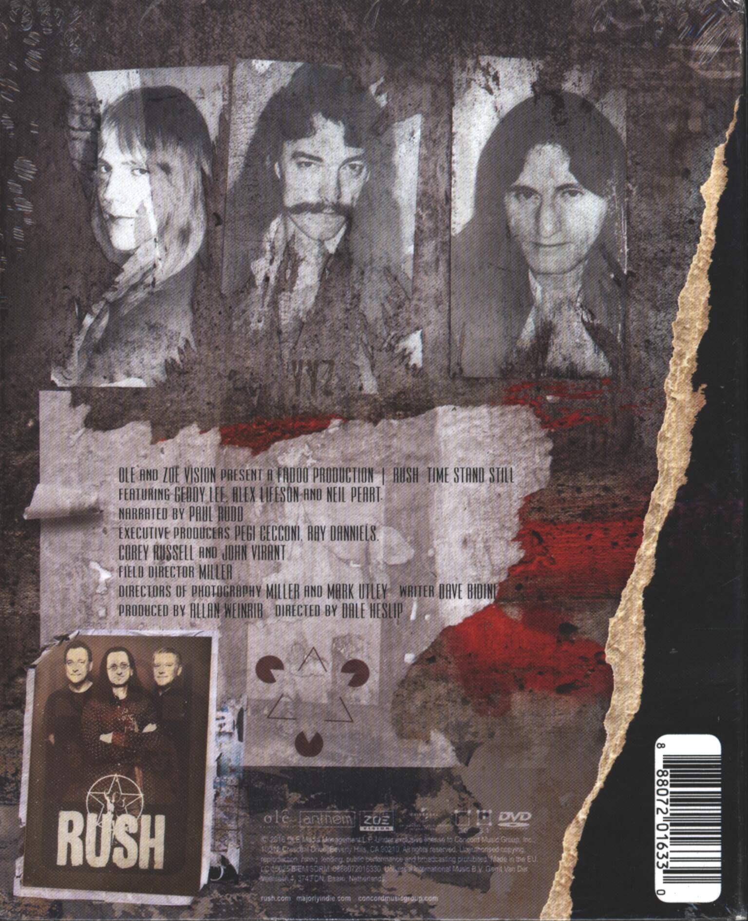 Rush: Time Stand Still, 1×DVD