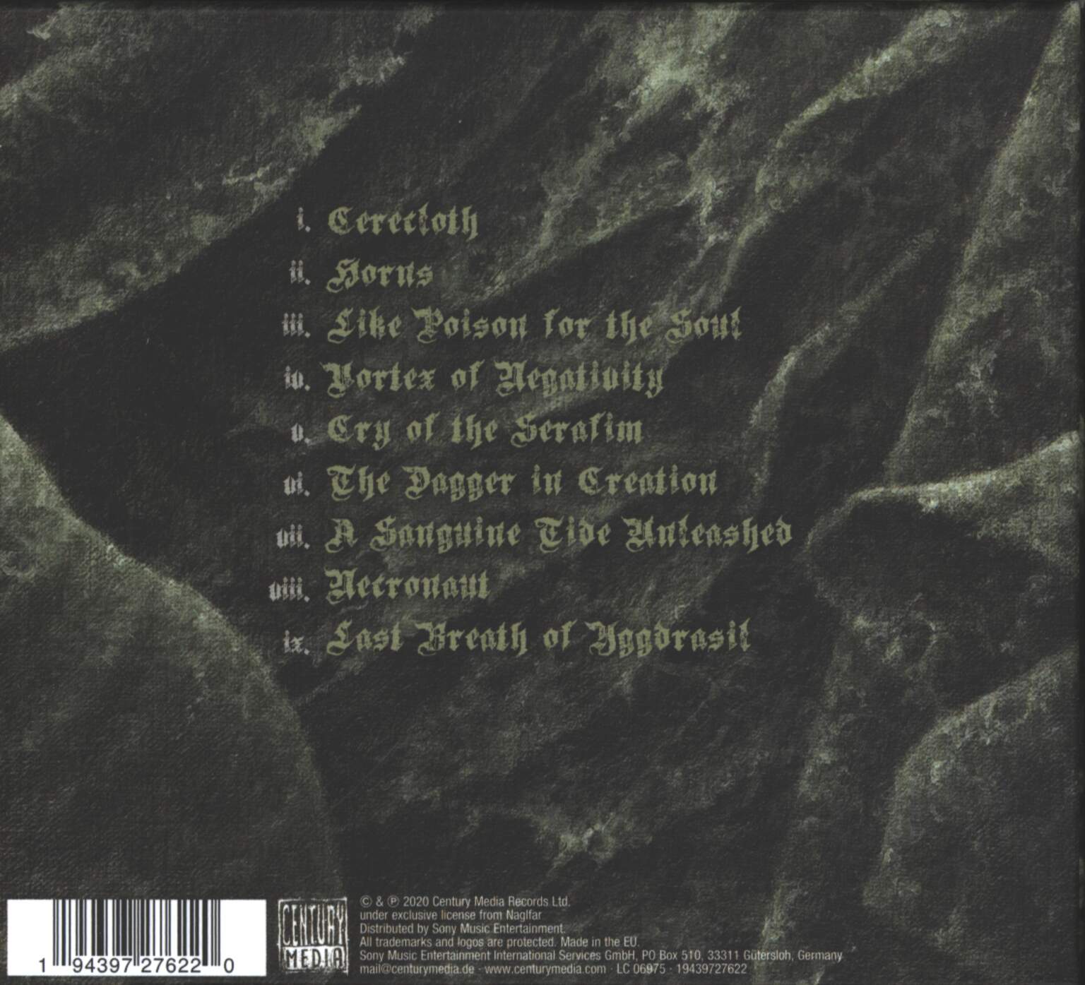 Naglfar: Cerecloth, 1×CD