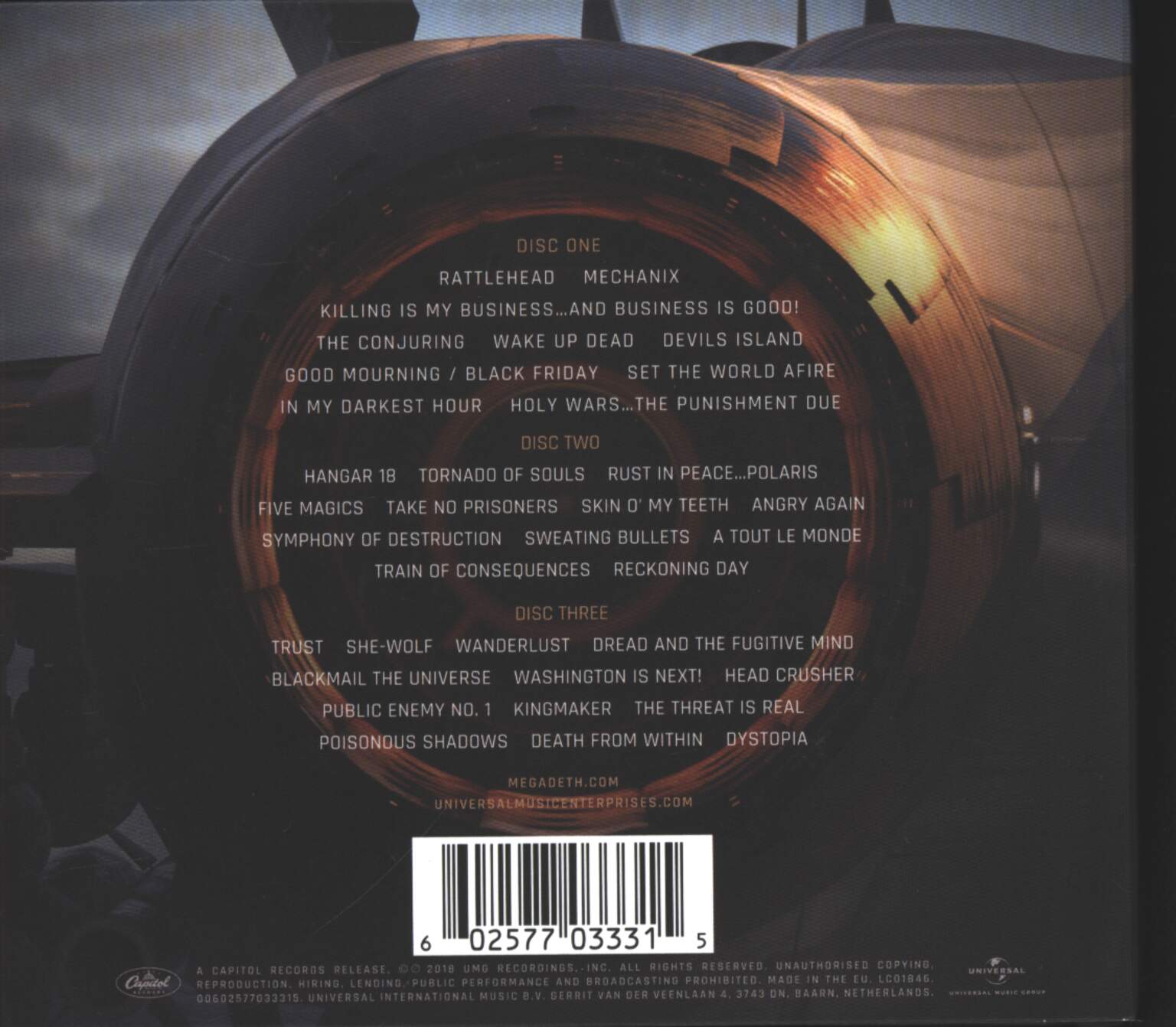 Megadeth: Warheads On Foreheads, 3×CD