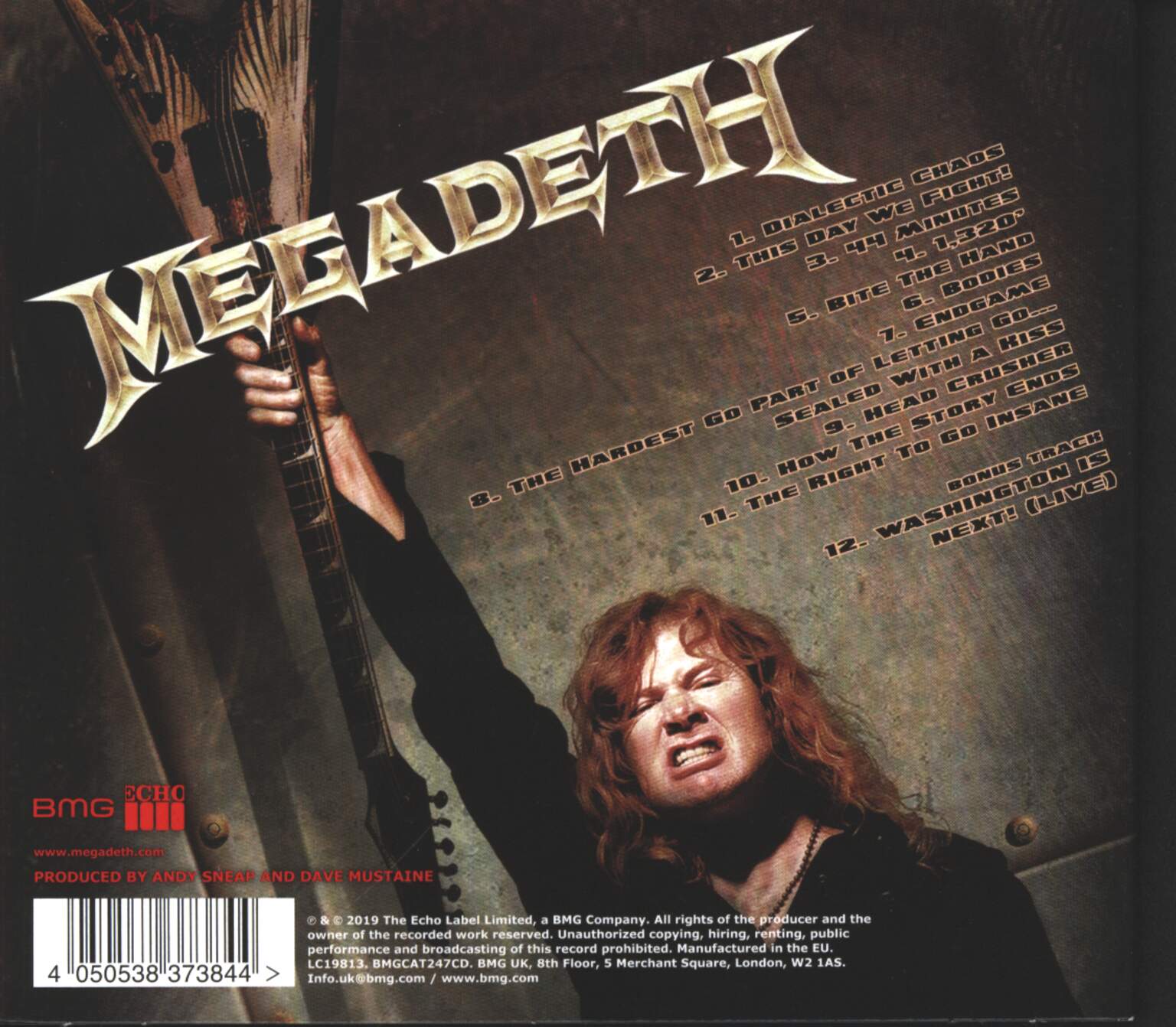 Megadeth: Endgame, 1×CD