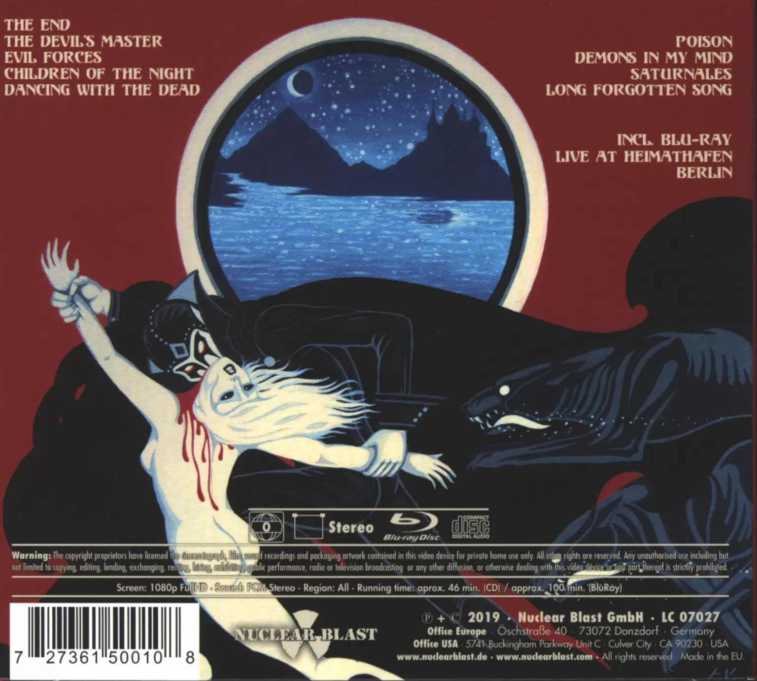 Kadavar: For The Dead Travel Fast, 1×CD, 1×Blu-ray Disc