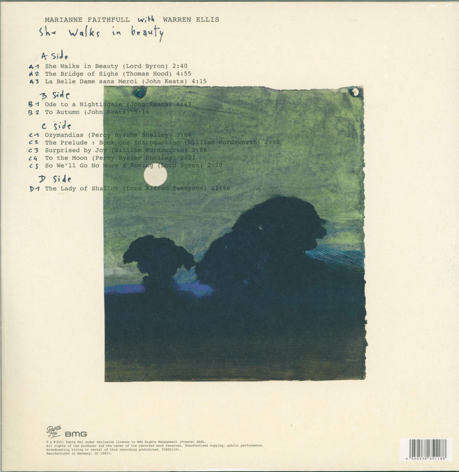 Faithfull, Marianne with Ellis, Warren: She Walks in Beauty, 2×LP (Vinyl)
