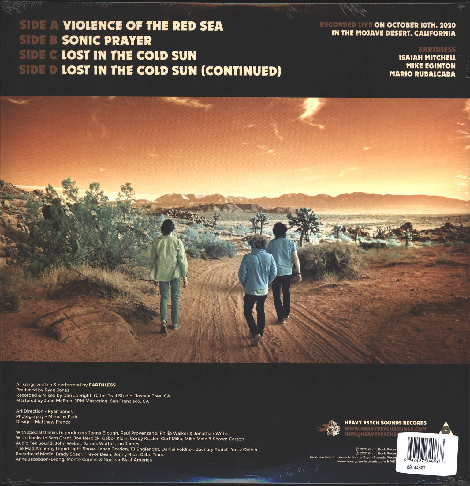 Earthless: Live In The Mojave Desert - Volume 1, 2×LP (Vinyl)