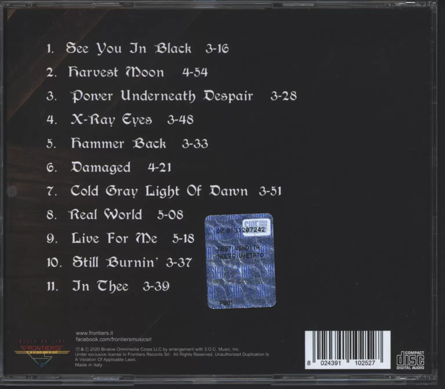 Blue Öyster Cult: Heaven Forbid, 1×CD