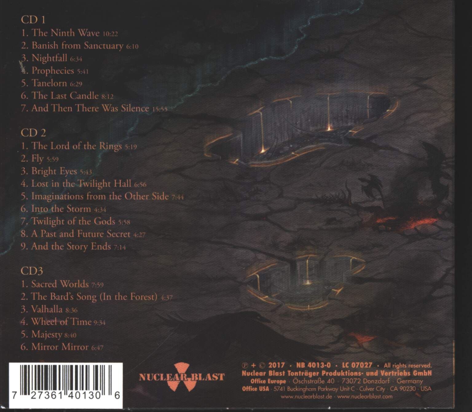 Blind Guardian: Live Beyond The Spheres, 3×CD