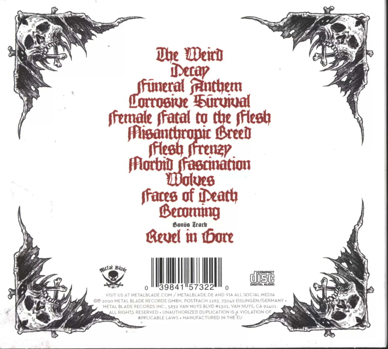 Lik: Misanthropic Breed, 1×CD