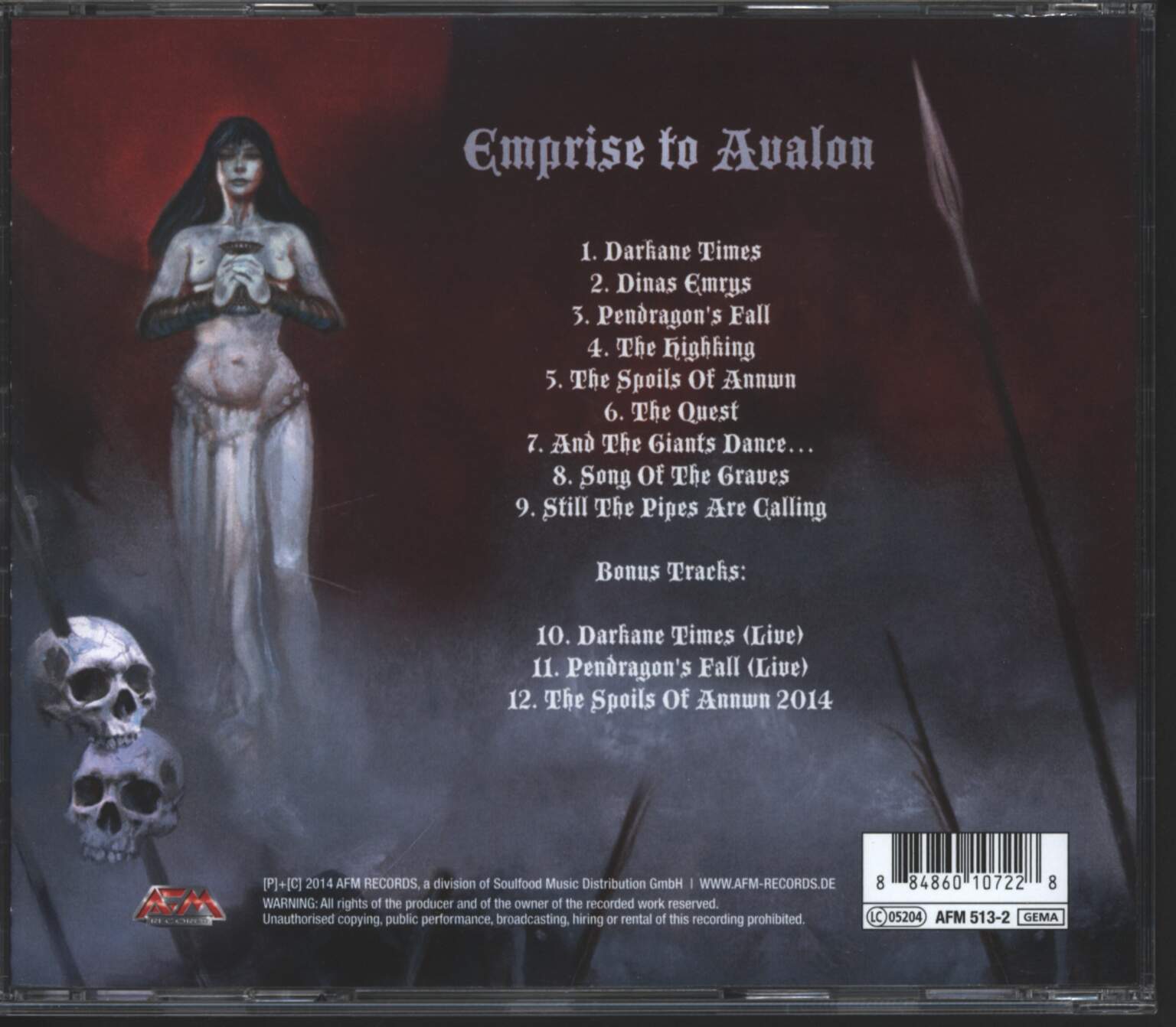 Suidakra: Emprise To Avalon, 1×CD