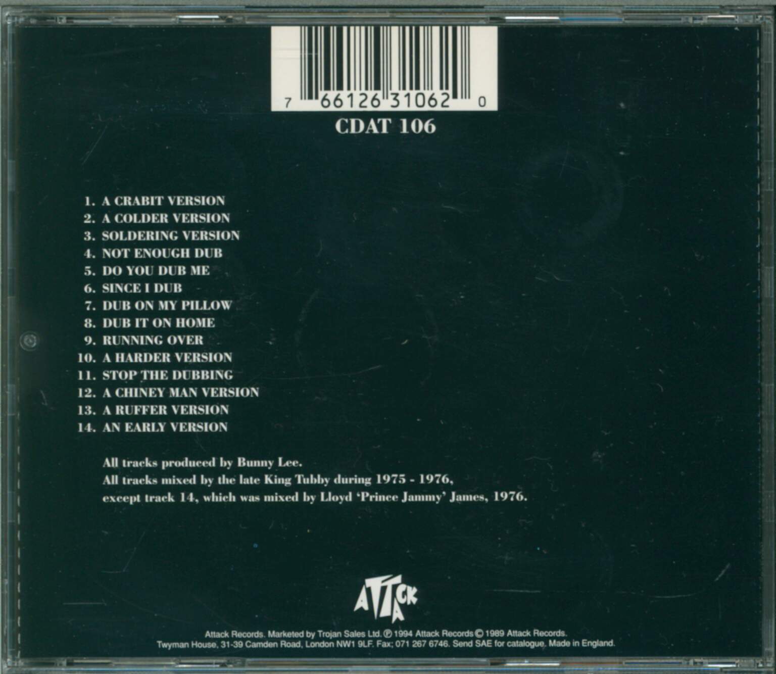 The Aggrovators: Johnny In The Echo Chamber (Dubwise Selection 1975-1976), 1×CD