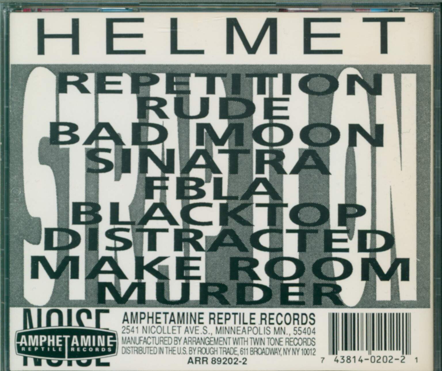 Helmet: Strap It On, 1×CD