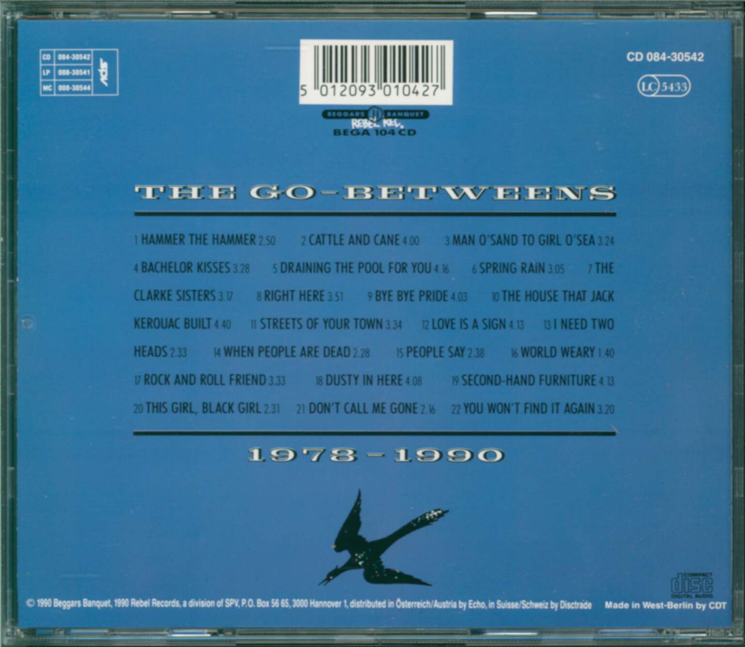 The Go-Betweens: 1978-1990, 1×CD