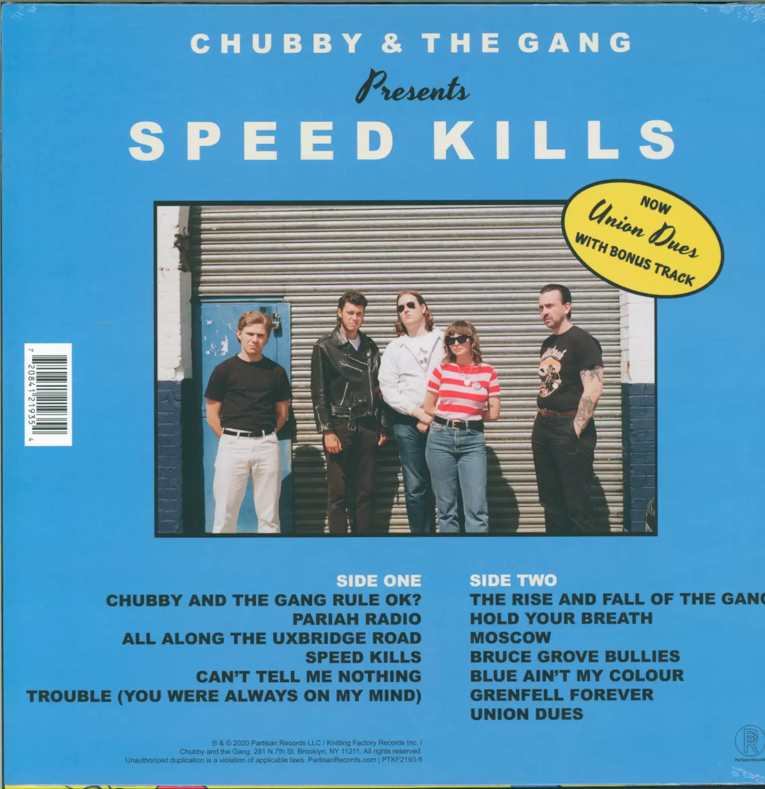 Chubby & The Gang: Speed Kills, 1×LP (Vinyl)