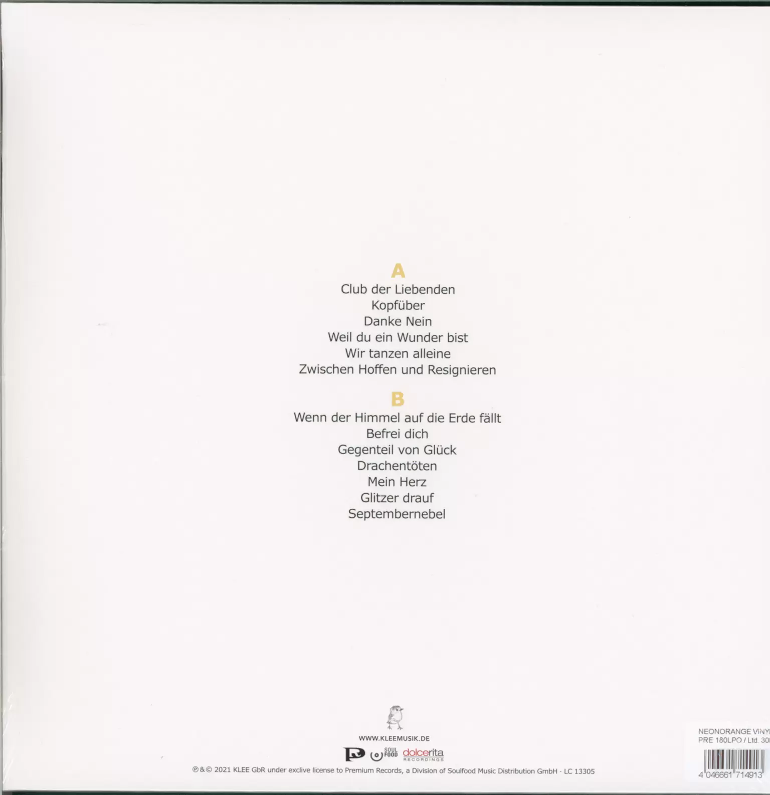 Klee: Trotzalledem, 1×LP (Vinyl)