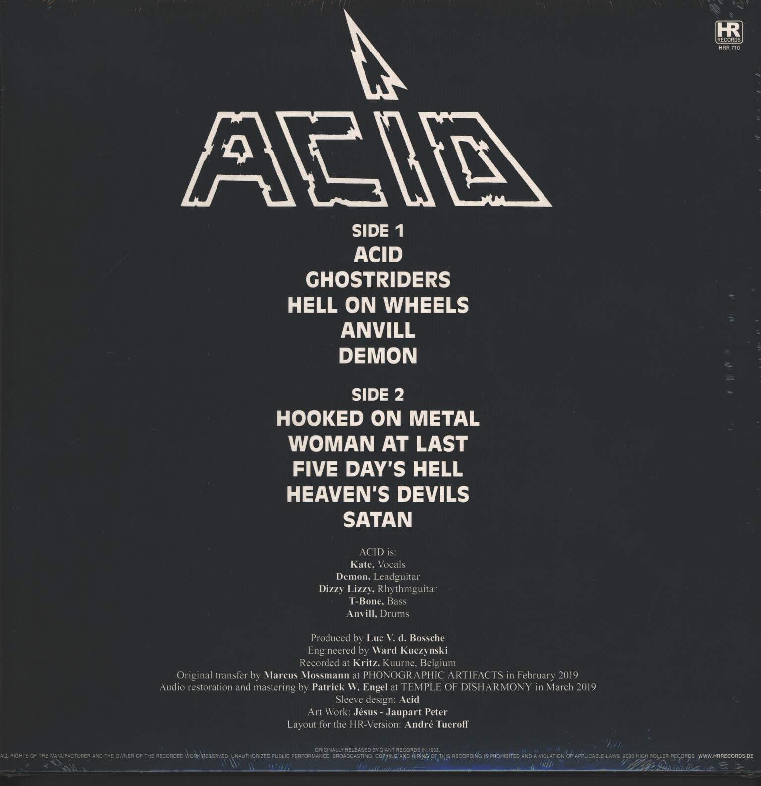 Acid: Acid, 1×7" Single (Vinyl), 1×LP (Vinyl)