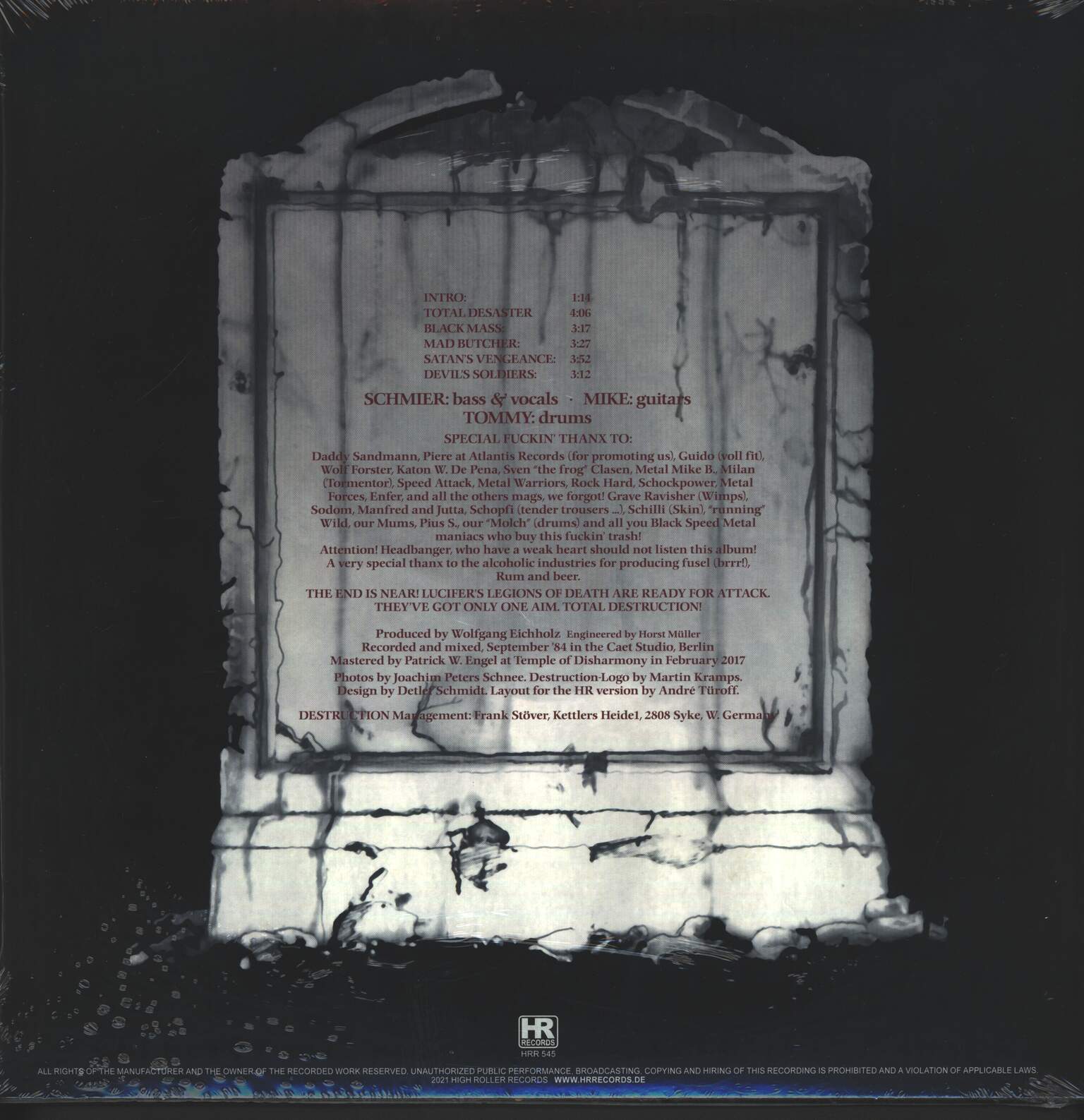 Destruction: Sentence Of Death, 1×12" Maxi Single (Vinyl)