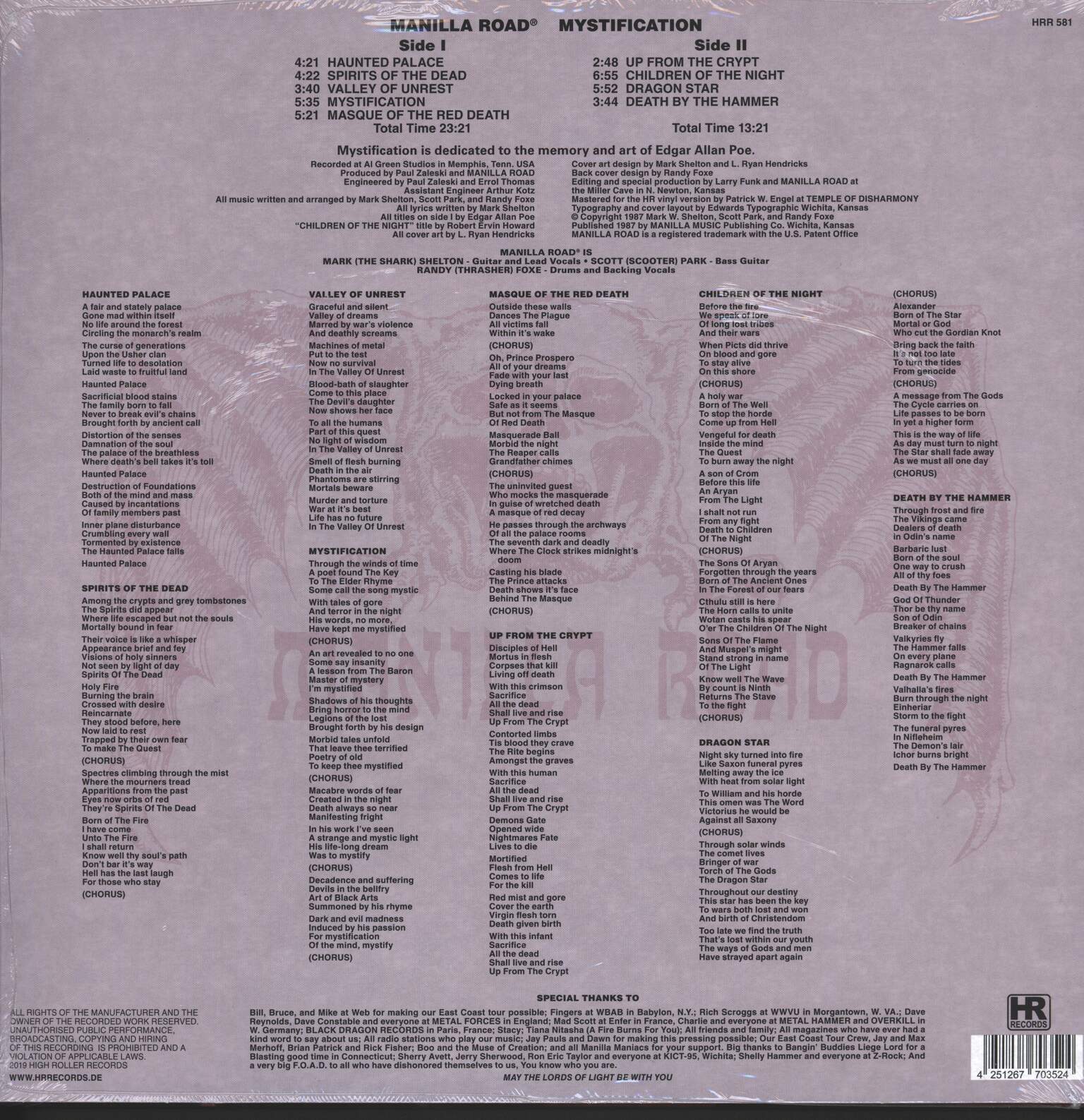 Manilla Road: Mystification, 1×LP (Vinyl)