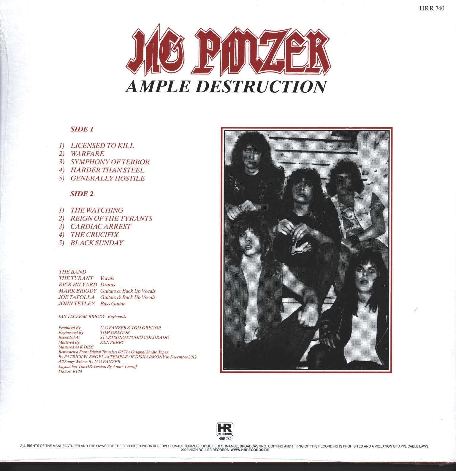 Jag Panzer: Ample Destruction, 1×LP (Vinyl)