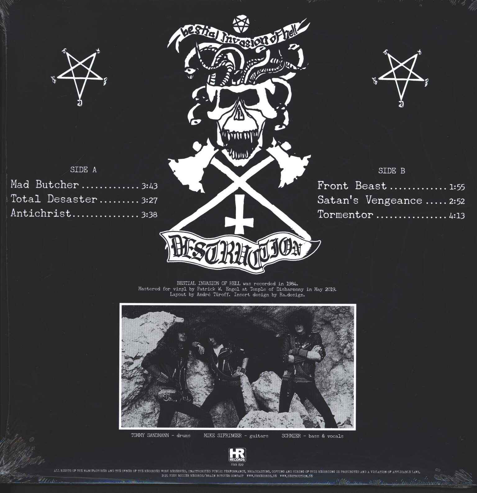 Destruction: Bestial Invasion Of Hell, 1×12" Maxi Single (Vinyl)