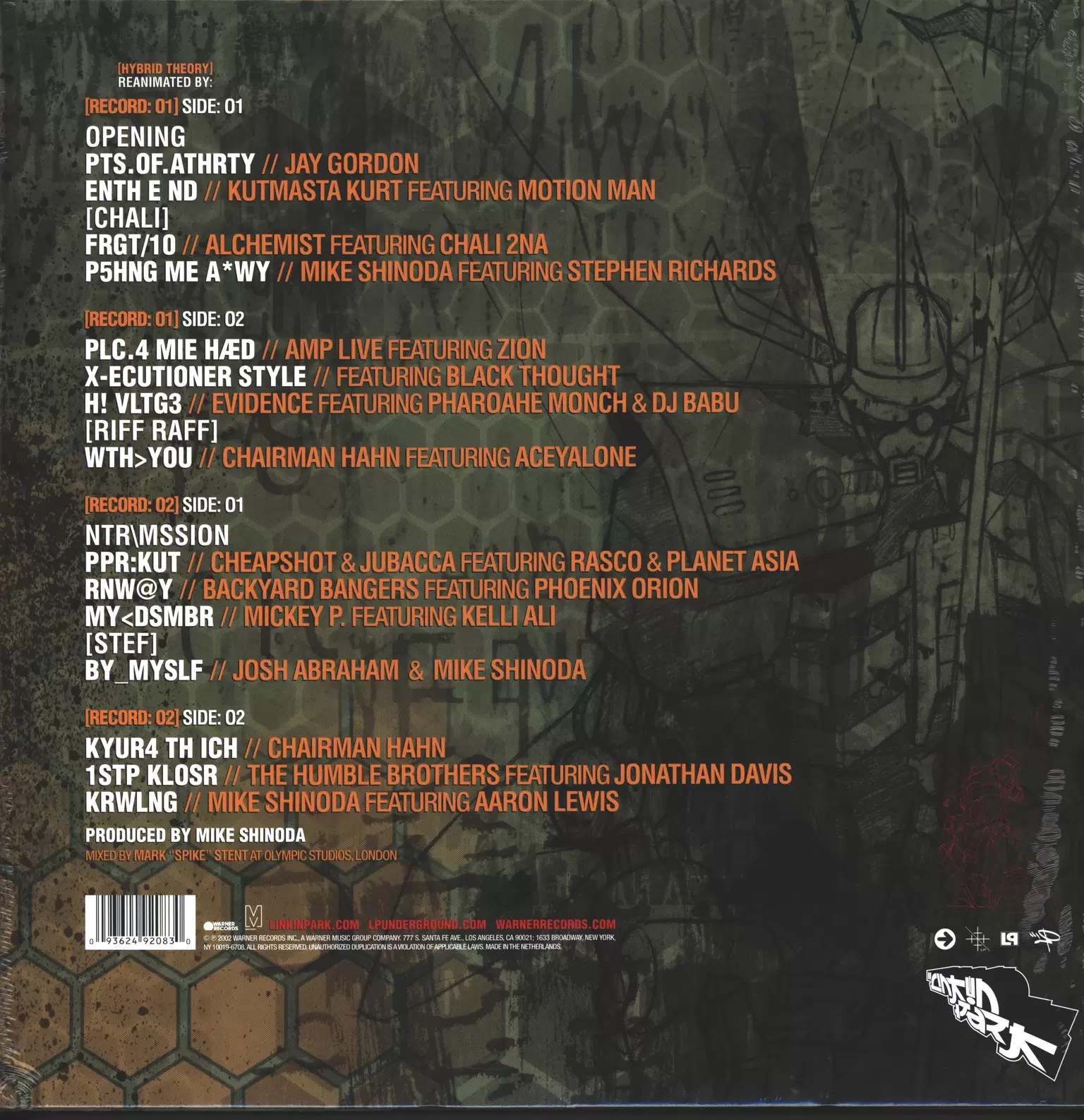 Linkin Park: Reanimation, 2×LP (Vinyl)