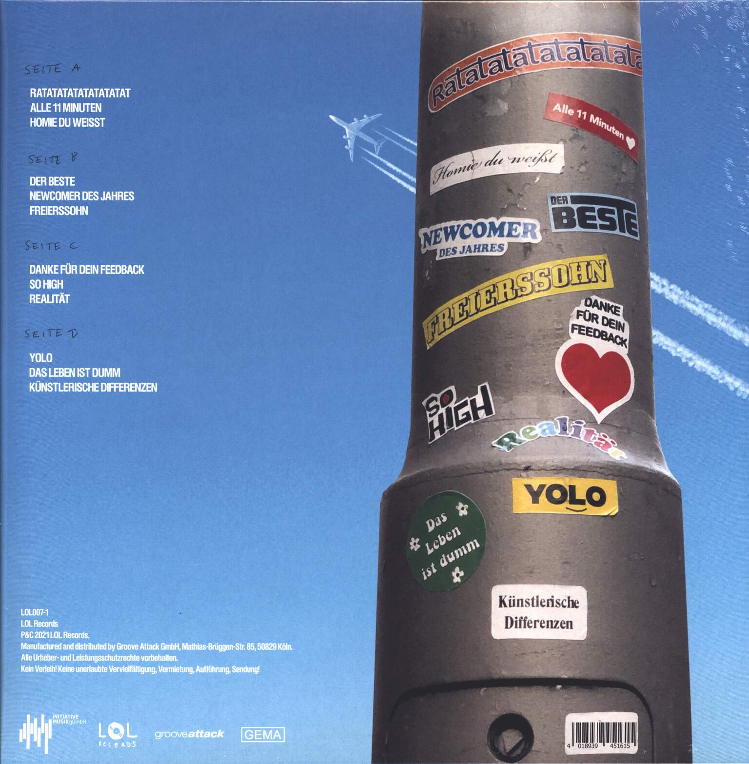 Fatoni & Edgar Wasser: Delirium, 2×LP (Vinyl)