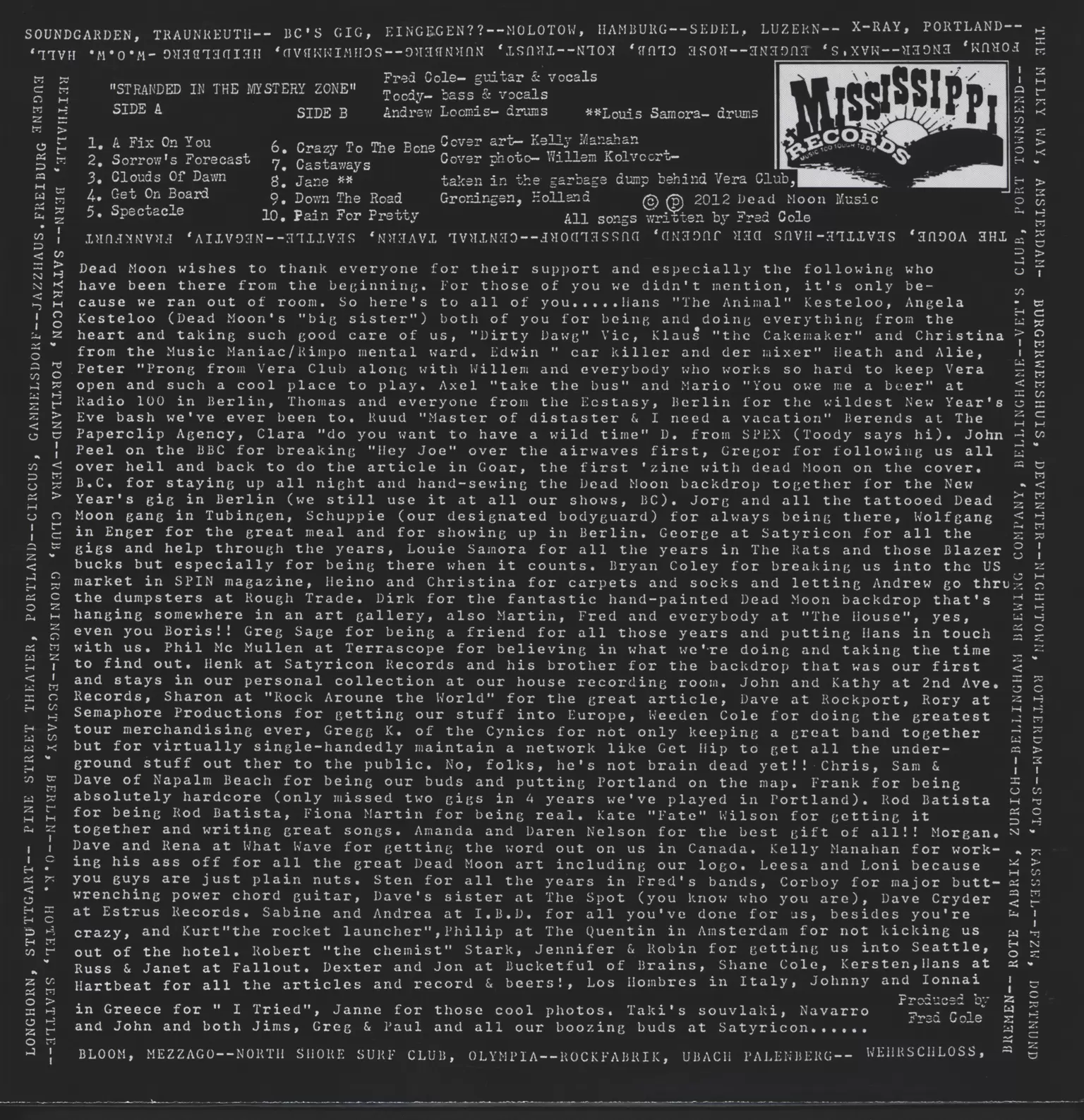 Dead Moon: Stranded In The Mystery Zone, 1×LP (Vinyl)