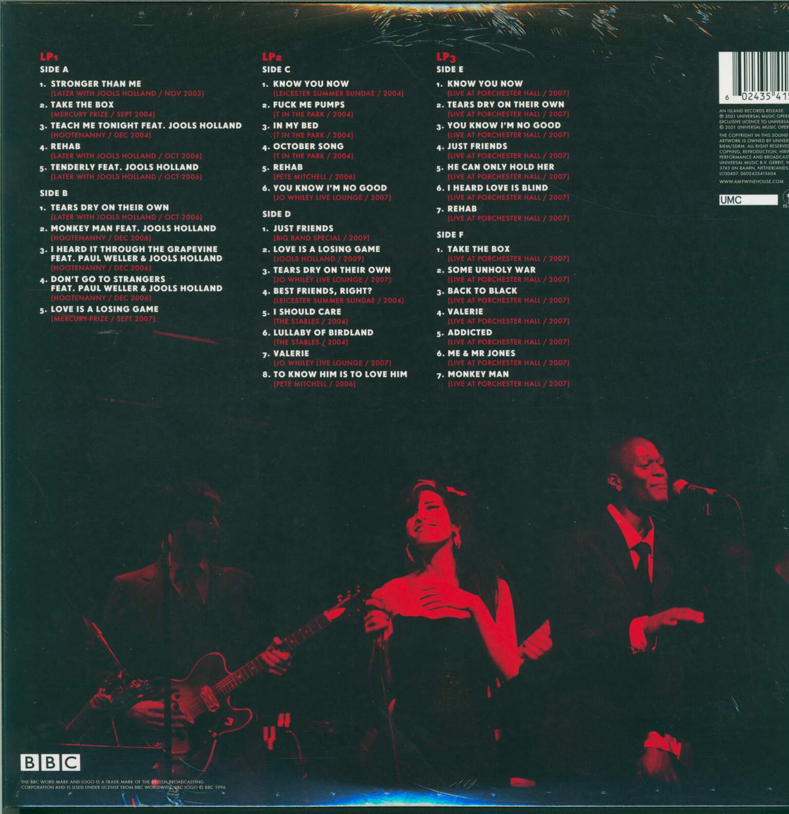 Amy Winehouse: At The BBC, 3×LP (Vinyl)
