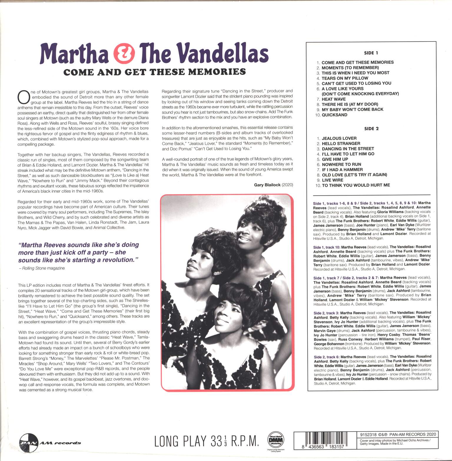Martha Reeves & The Vandellas: Come And Get These Memories, 1×LP (Vinyl)