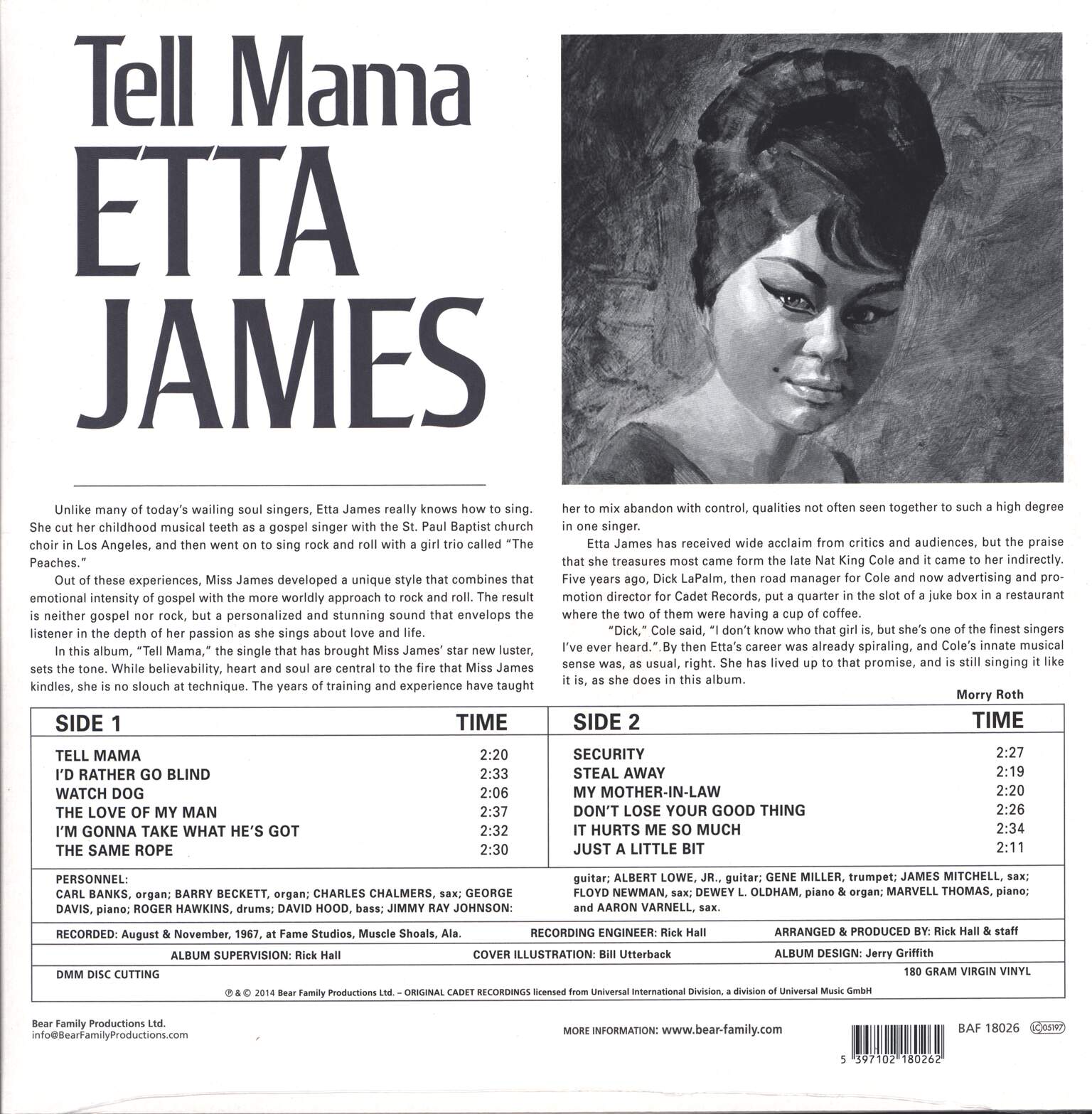 Etta James: Tell Mama, 1×LP (Vinyl)