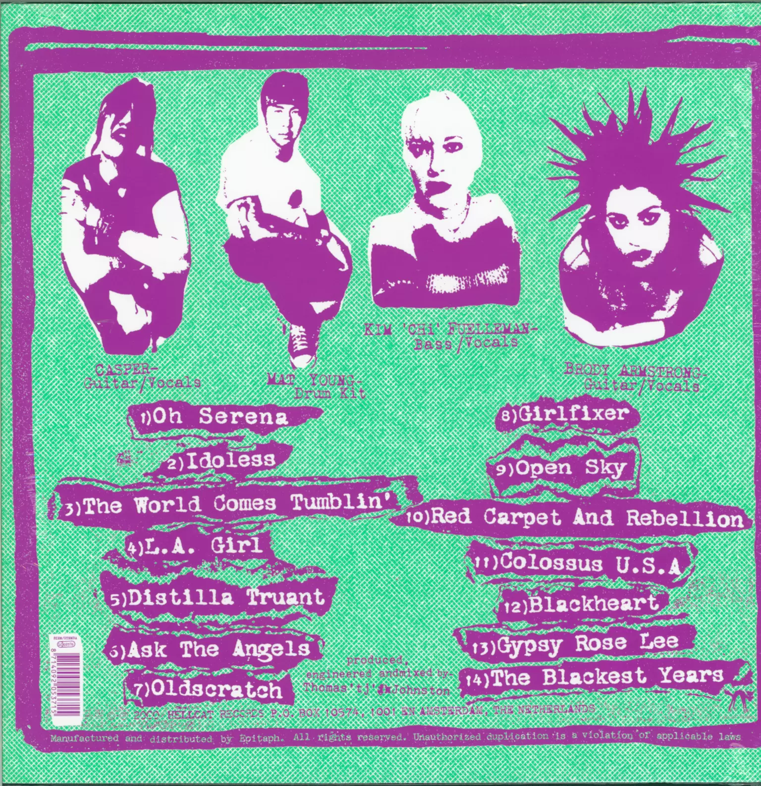 The Distillers: The Distillers, 1×LP (Vinyl)