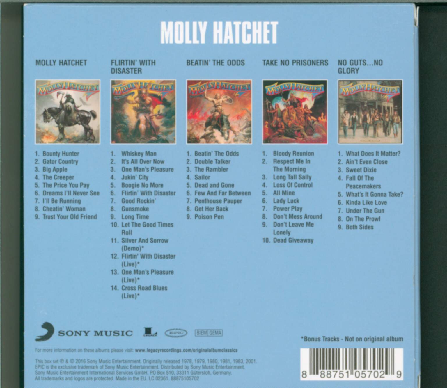 Molly Hatchet: Original Album Classics, 5×CD