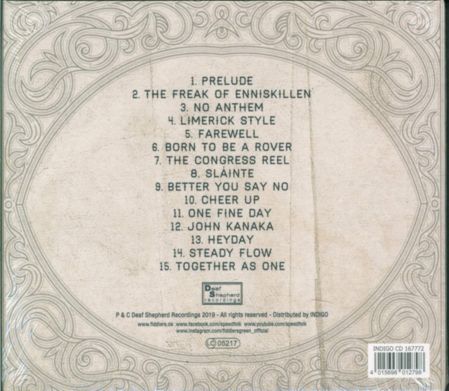 Fiddler's Green: Heyday, 1×CD