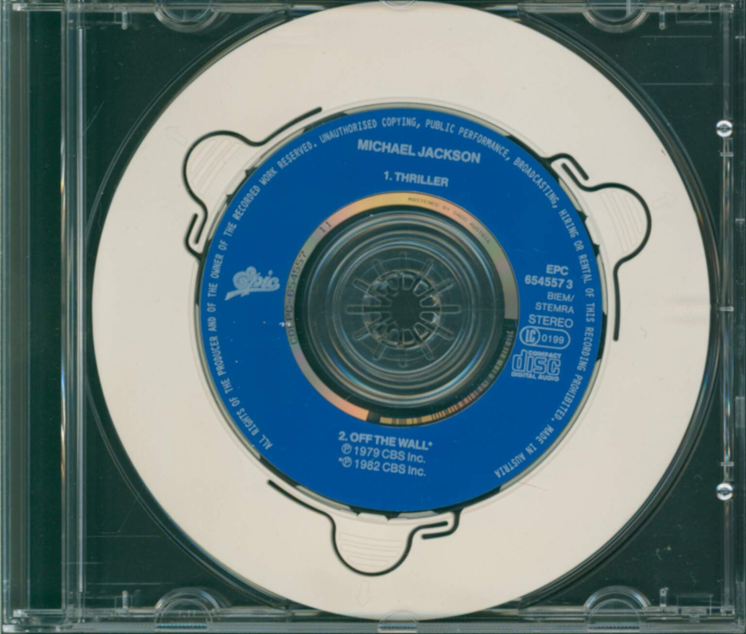 Michael Jackson: Thriller / Off The Wall, 1×3" CD