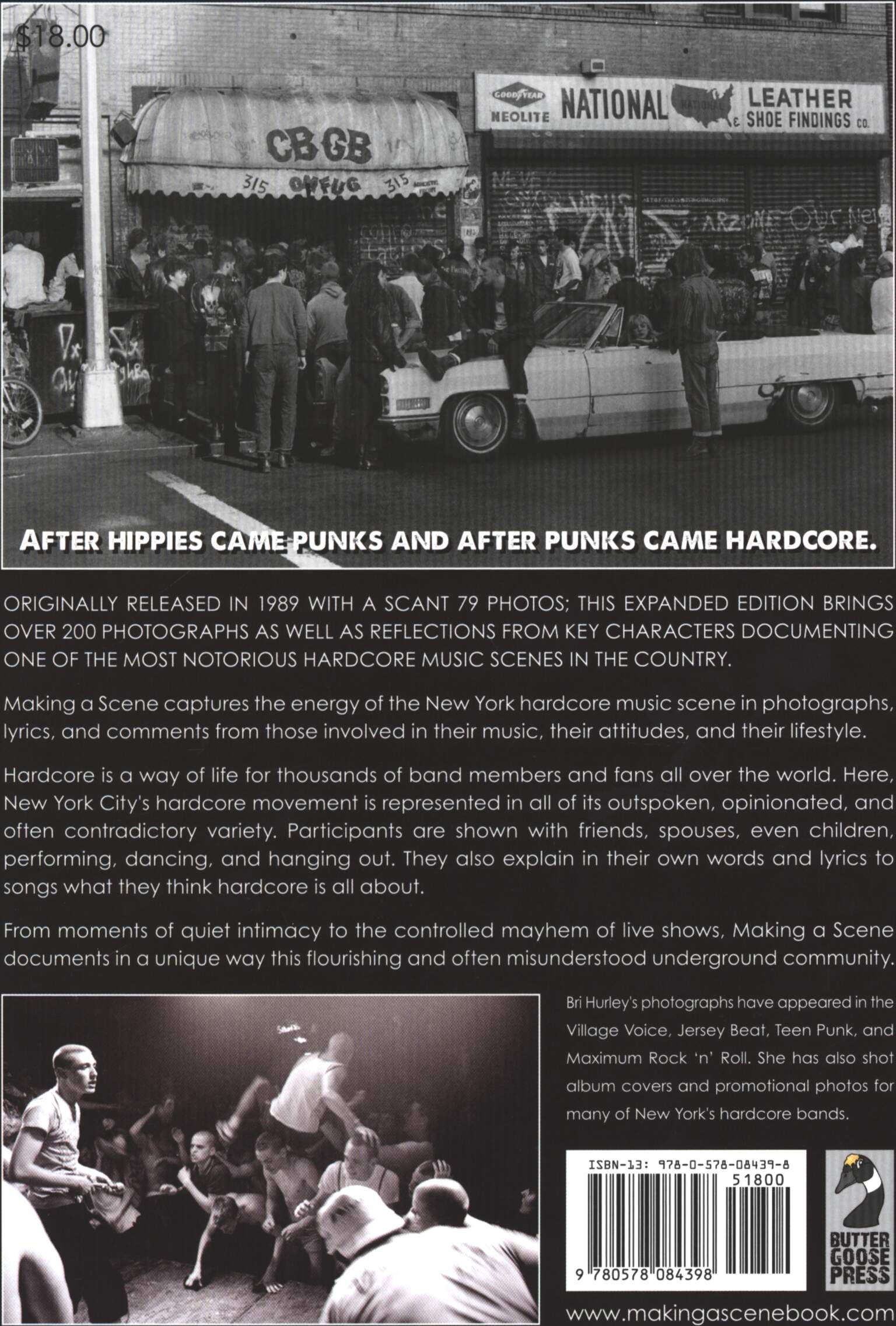 Bri Hurley: Making A Scene - New York Hardcore in Photos, Lyrics & Commentary REVISITED 1985 - 1988, 1×Book